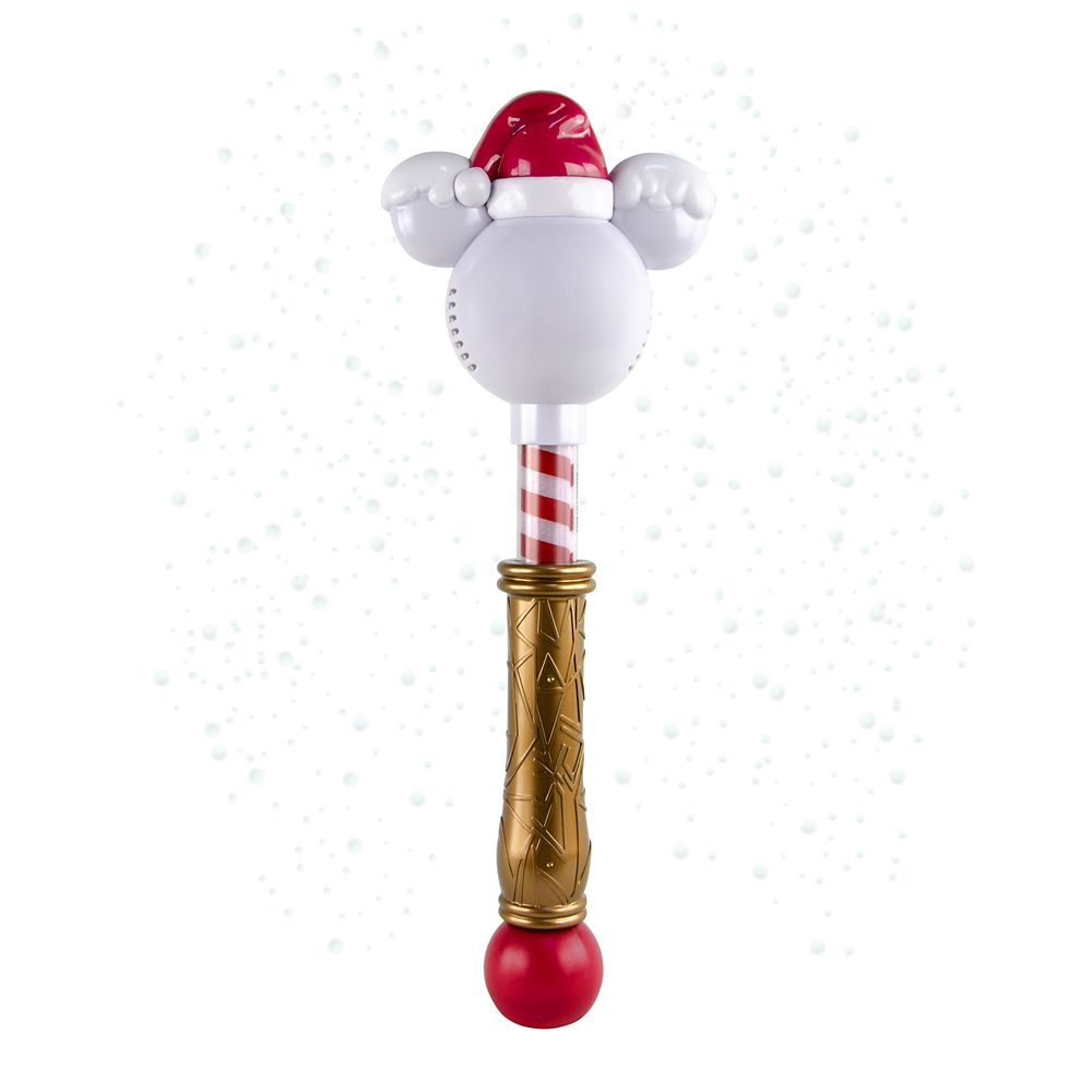 Mickey Mouse Holiday Light-Up Wand with Snow Bubbles is available online