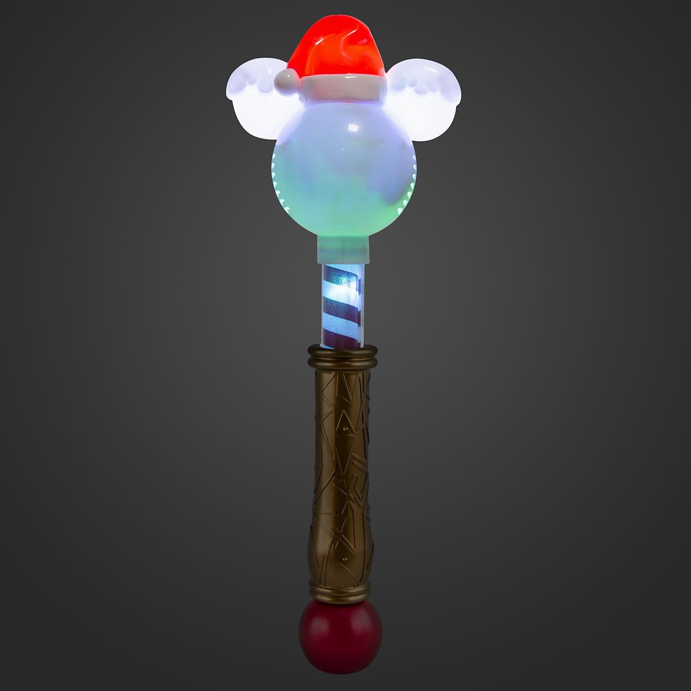 Mickey Mouse Holiday Light-Up Wand with Snow Bubbles