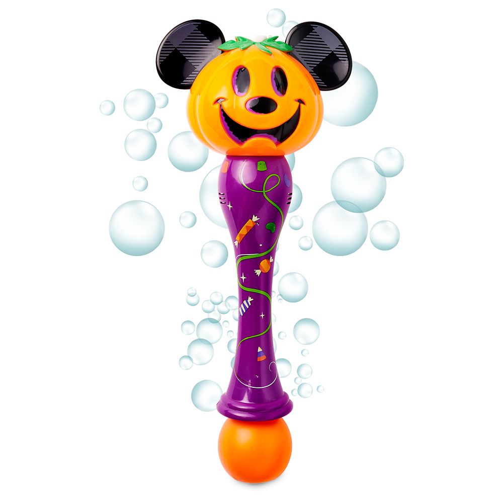 Mickey Mouse Jack-o’-Lantern Halloween Light-Up Bubble Wand is now out