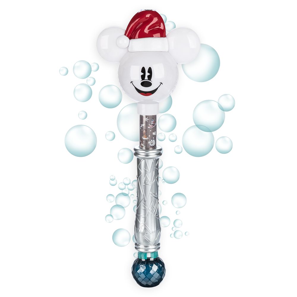 Mickey Mouse Holiday Light-Up Wand with Snow Bubbles