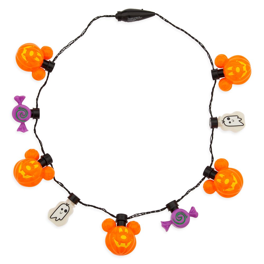 Mickey Mouse Jack-o'-Lantern Light-Up Necklace