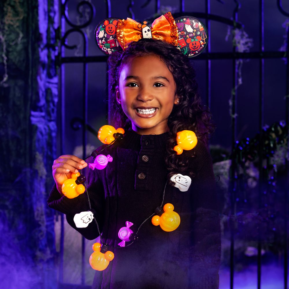 Mickey Mouse Jack-o'-Lantern Light-Up Necklace