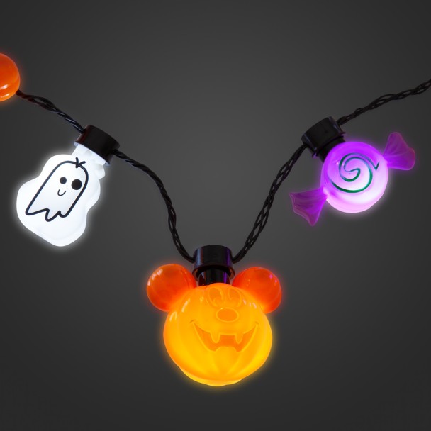 Mickey Mouse Jack-o'-Lantern Light-Up Necklace