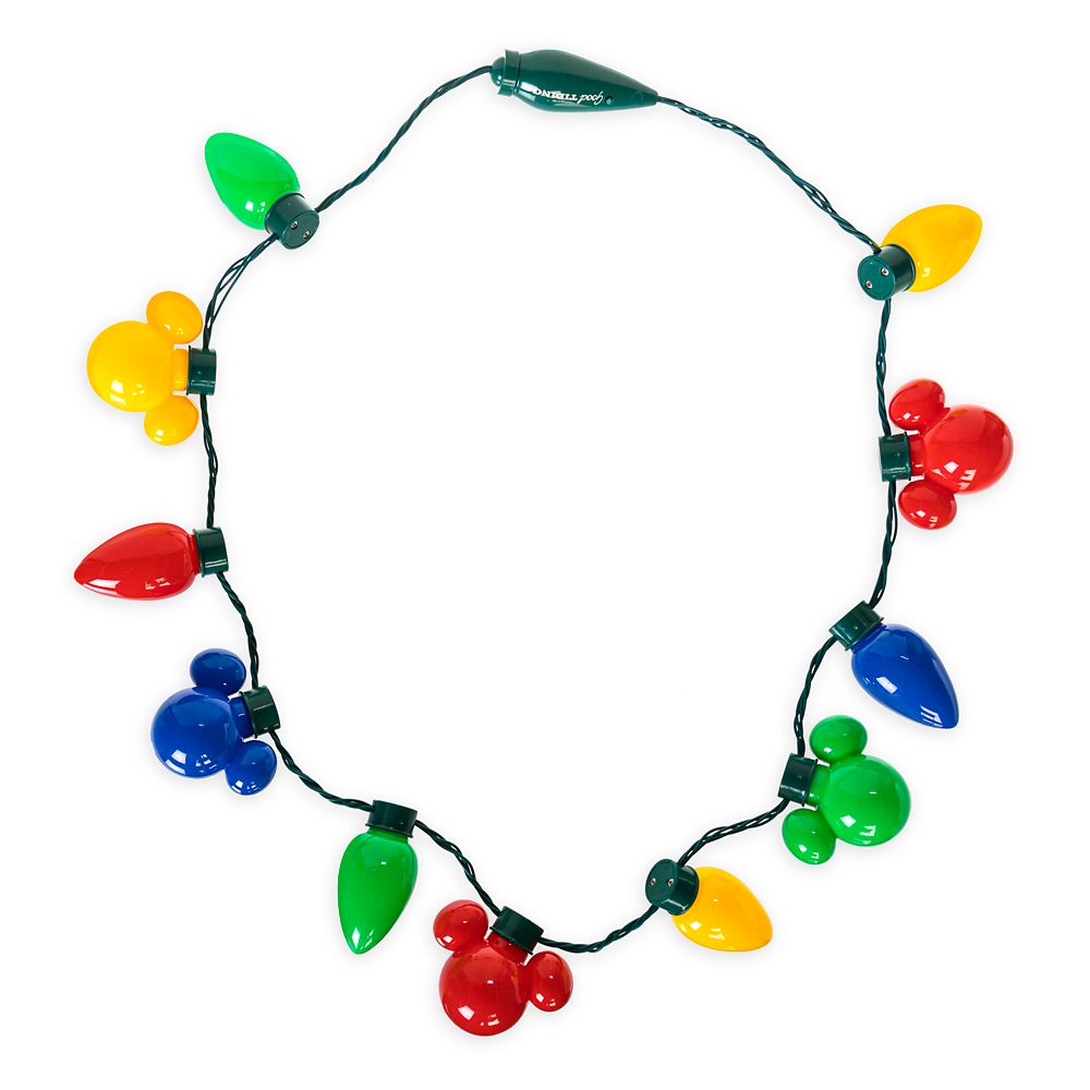 Mickey Mouse Light-Up Holiday Glow Necklace