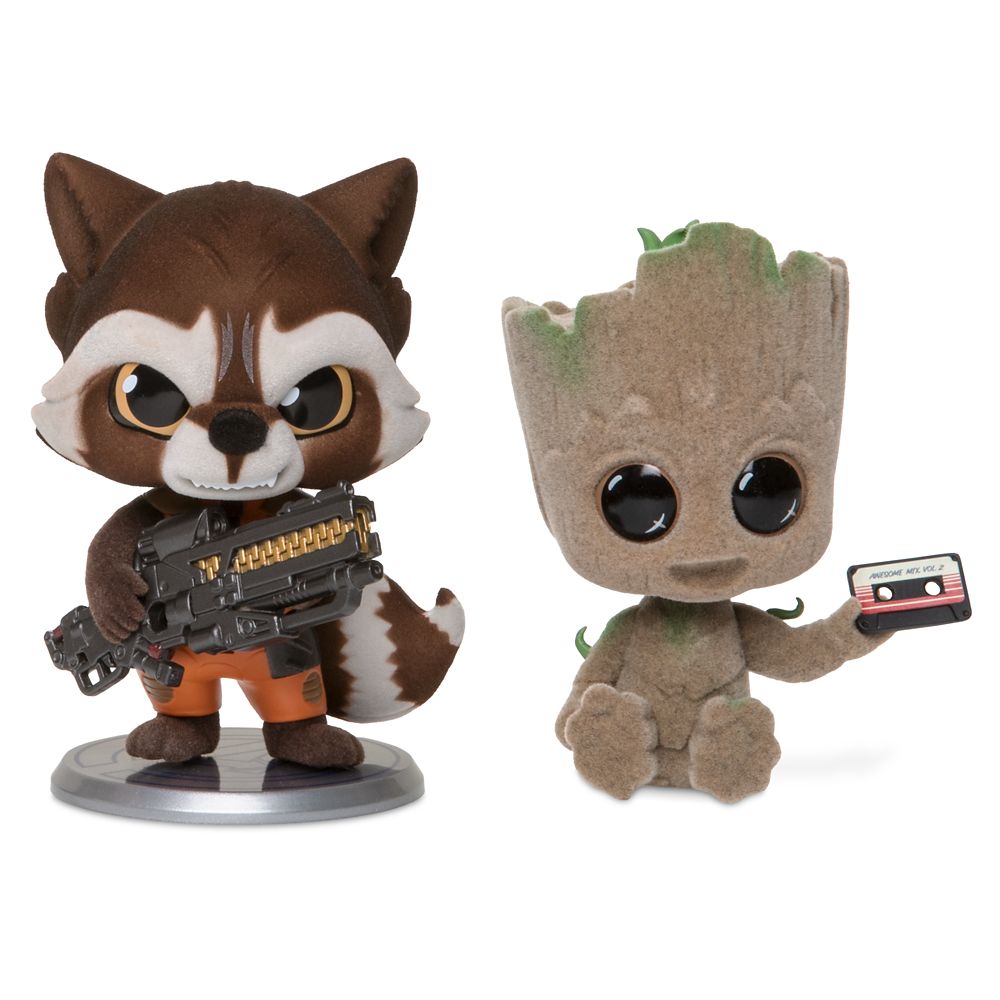 Rocket and Groot Cosbaby Bobble-Head Figure Set by Hot Toys – Guardians of the Galaxy Vol. 2 – Limited Release