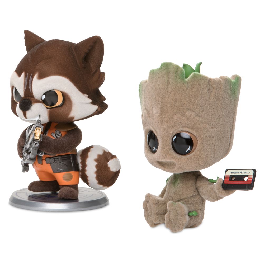 Rocket and Groot Cosbaby Bobble-Head Figure Set by Hot Toys – Guardians of the Galaxy Vol. 2 – Limited Release