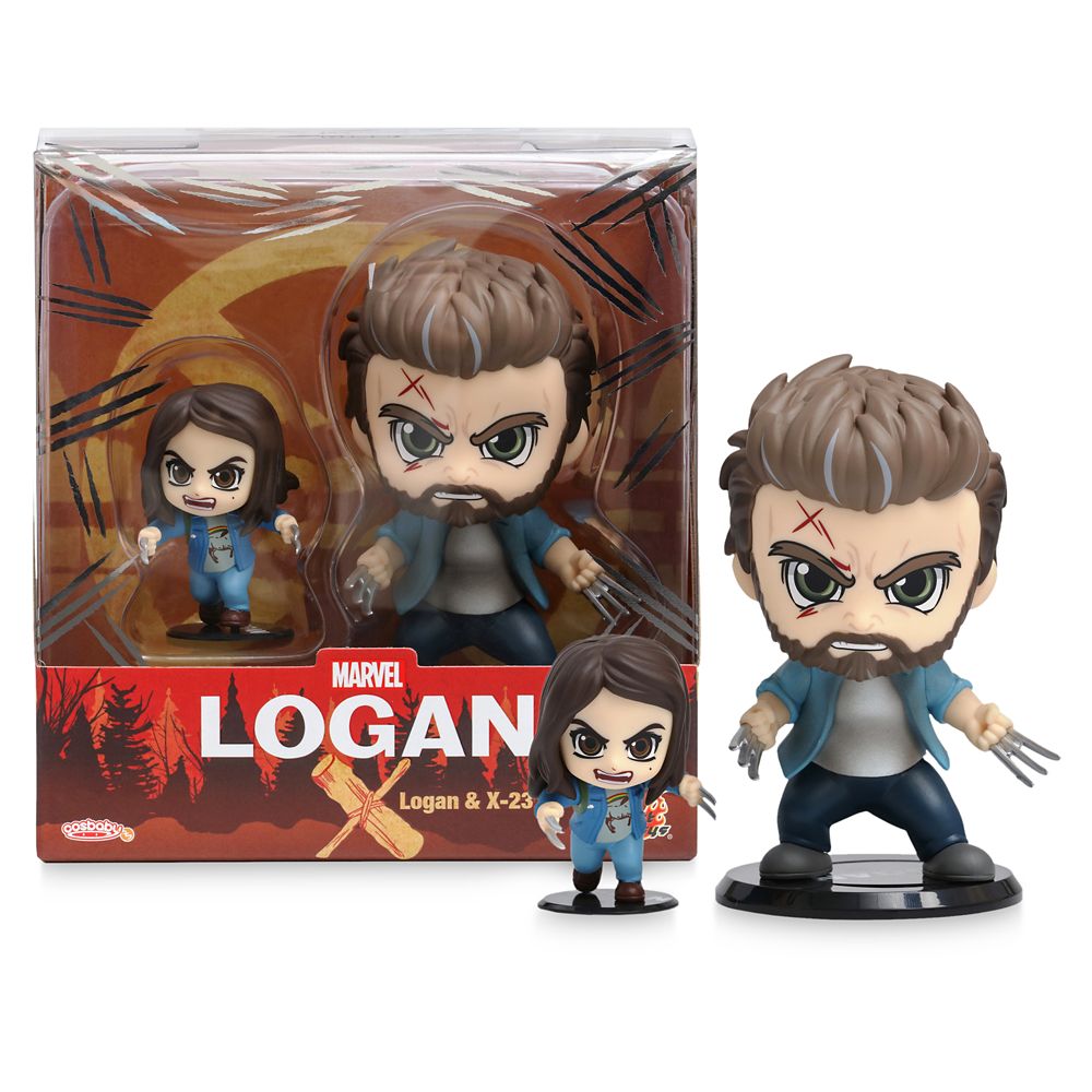 Logan and X-23 Cosbaby Bobble-Head Figure Set by Hot Toys – Logan is here now