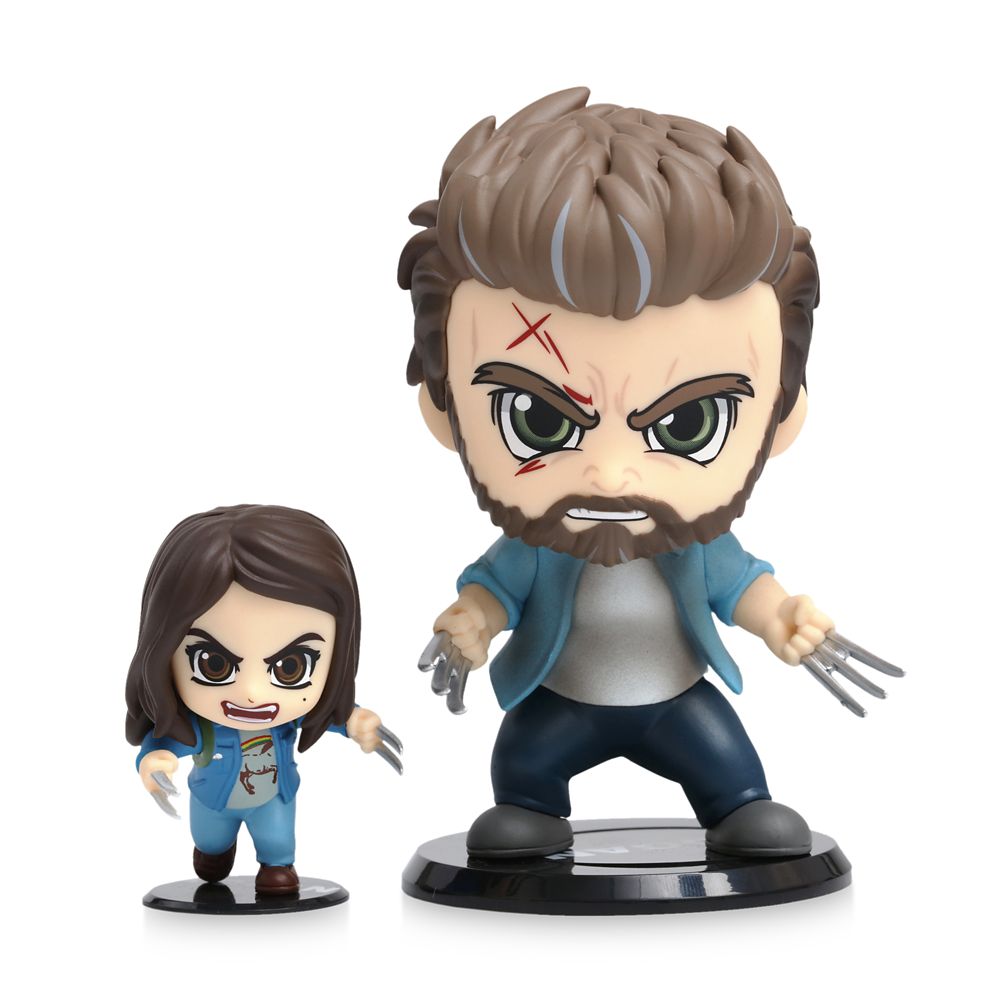 Logan and X-23 Cosbaby Bobble-Head Figure Set by Hot Toys – Logan