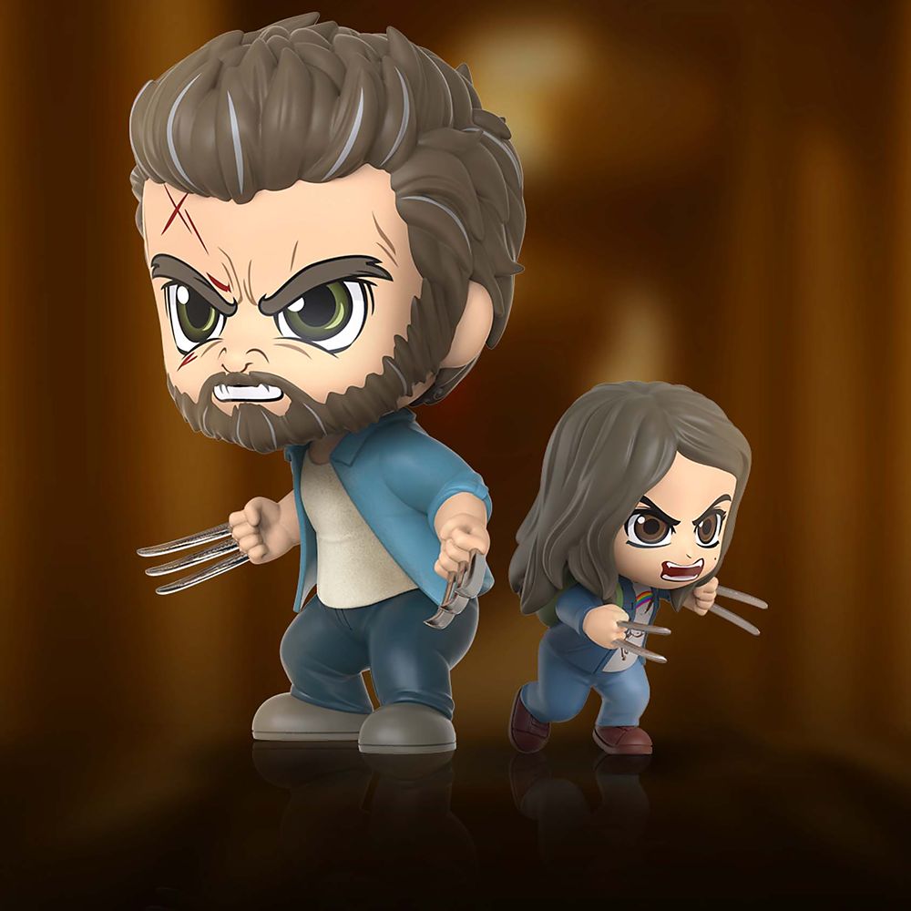 Logan and X-23 Cosbaby Bobble-Head Figure Set by Hot Toys – Logan