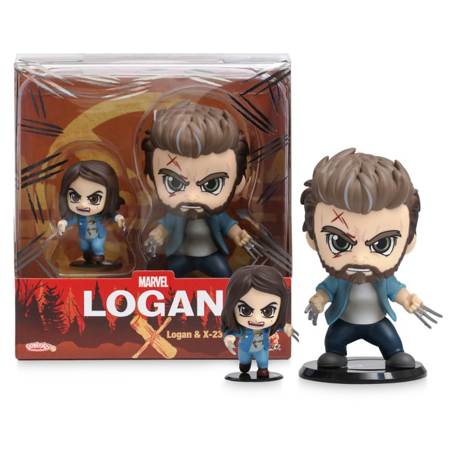 Logan and X-23 Cosbaby Bobble-Head Figure Set by Hot Toys – Logan