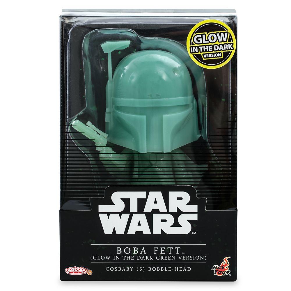 Boba Fett Glow in the Dark Green Cosbaby Bobble-Head by Hot Toys – Star Wars