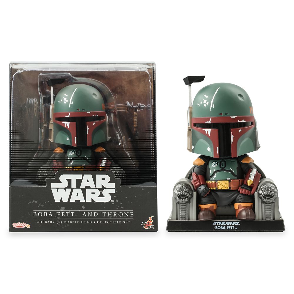 Boba Fett and Throne Cosbaby Bobble-Head by Hot Toys – Star Wars: The Book of Boba Fett is available online