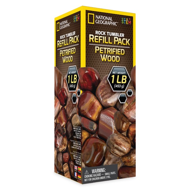 Rock Tumbler Refill Pack – Petrified Wood – National Geographic