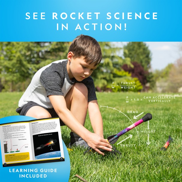 National Geographic Light-Up Air Rockets