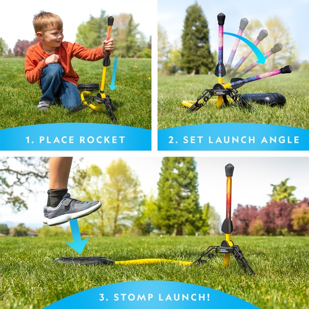 National Geographic Light-Up Air Rockets