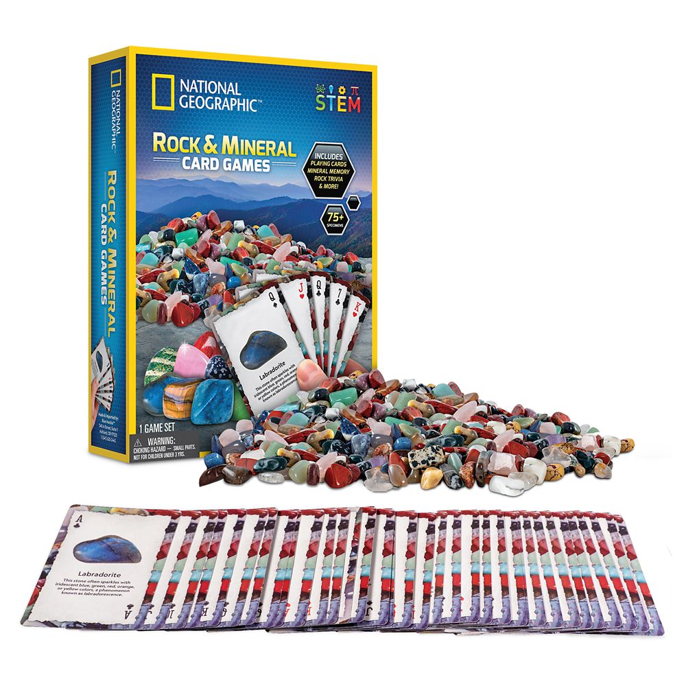 National Geographic Rock and Mineral Playing Card Set is now out for purchase