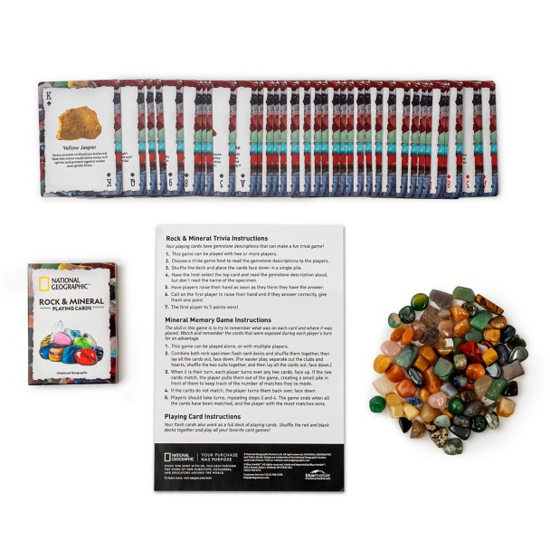 National Geographic Rock and Mineral Playing Card Set