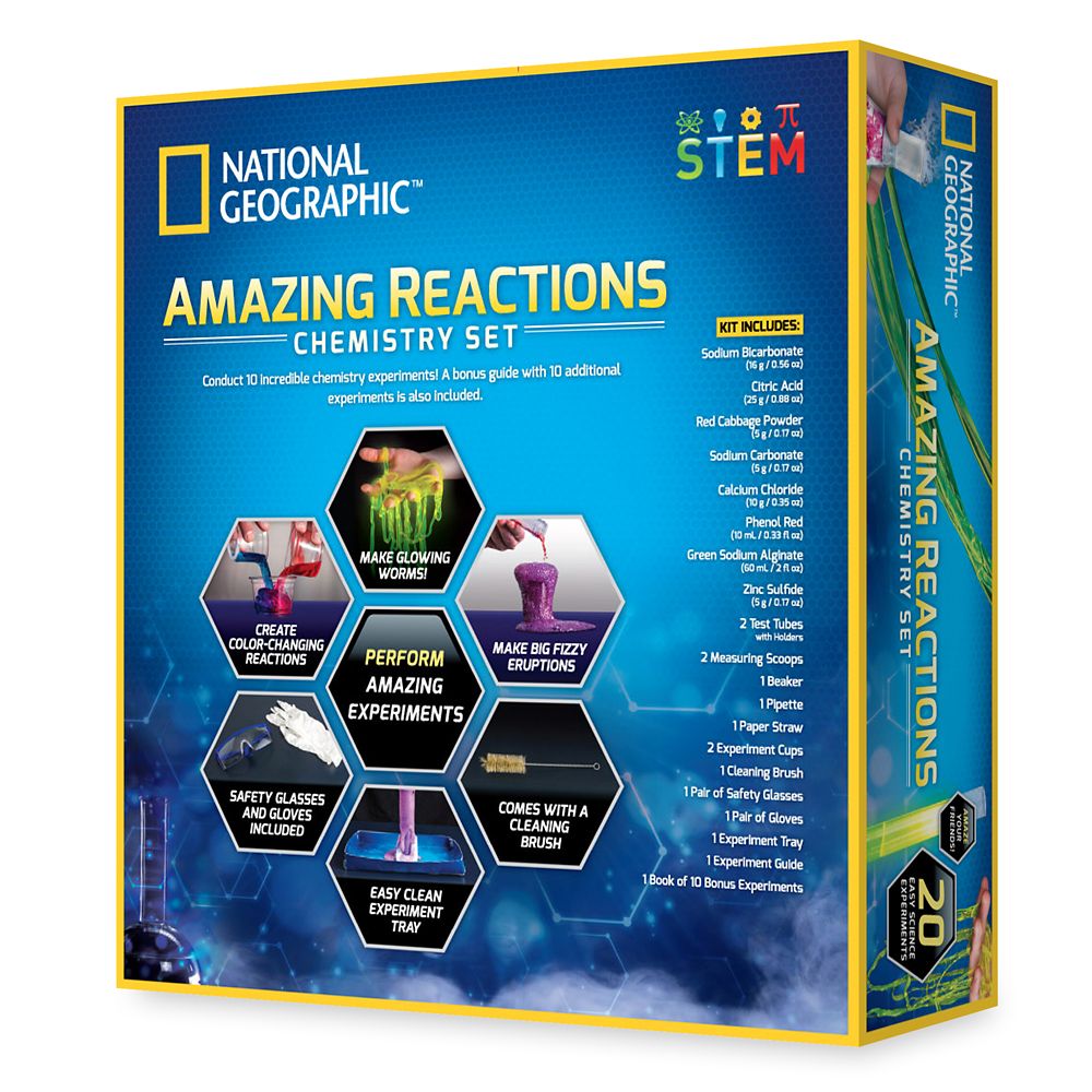 National Geographic Amazing Reactions Chemistry Set