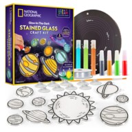 National Geographic Glow-in-the-Dark Stained Glass Craft Kit