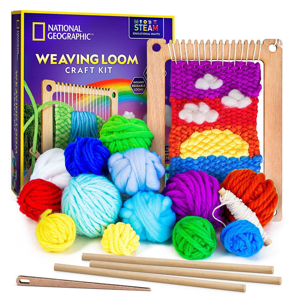 National Geographic Weaving Loom Craft Kit is available online