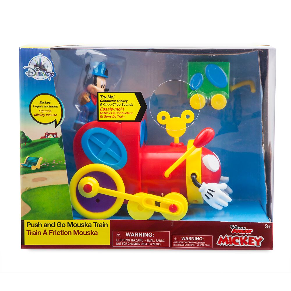 Mickey Mouse Push and Go Mouska Train