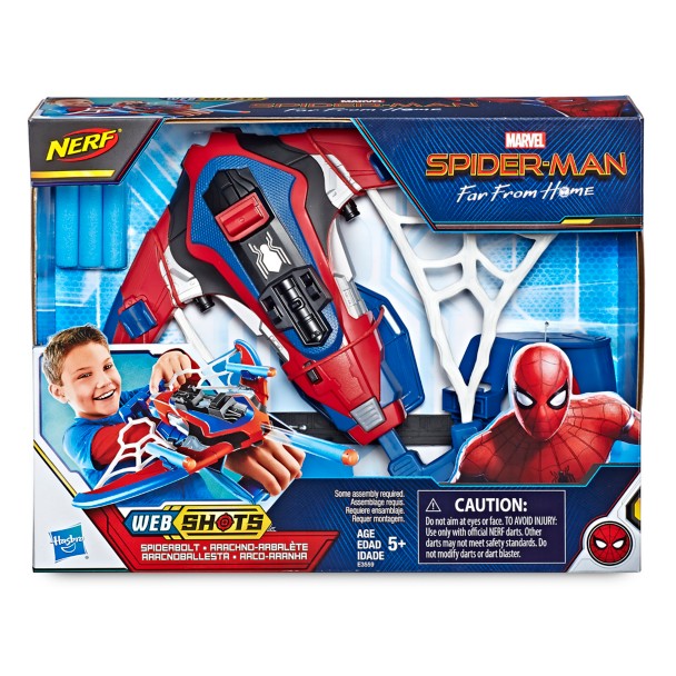 Hasbro Marvel Spiderman Nerf Web Shots Spiderbolt Blaster