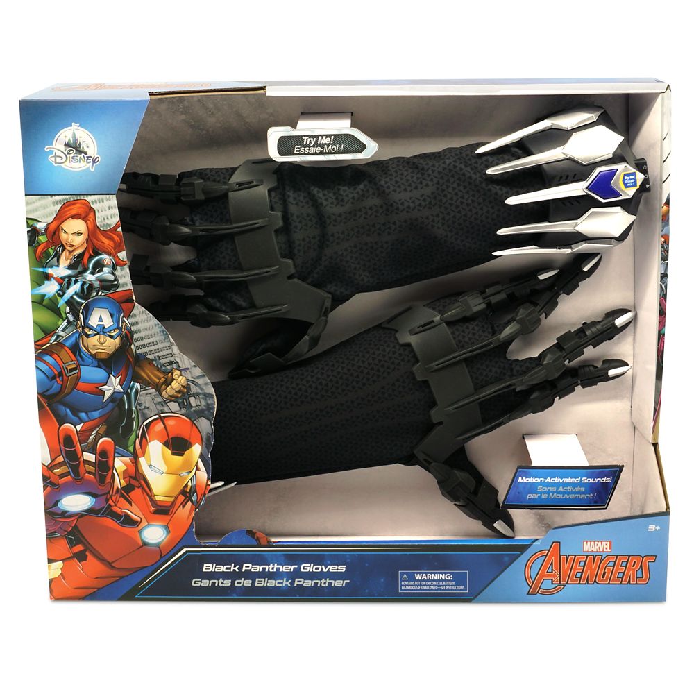 Black Panther Glove Set with Battle Sounds