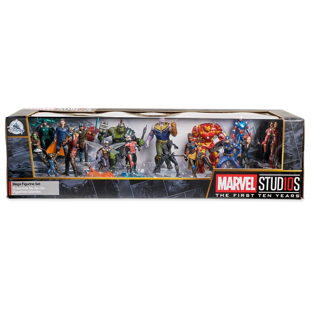 disney store marvel 10th anniversary mega figurine playset