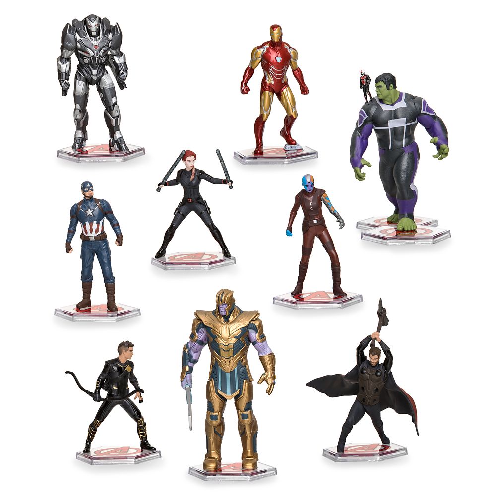 disney marvel avengers figurine set