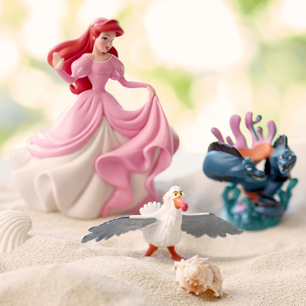 little mermaid figurines disney store