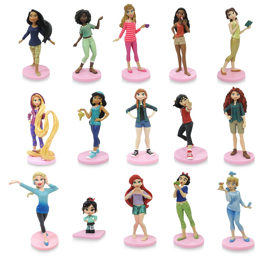 2x Disney Princess Figure Play Set 12 PC Total for sale online