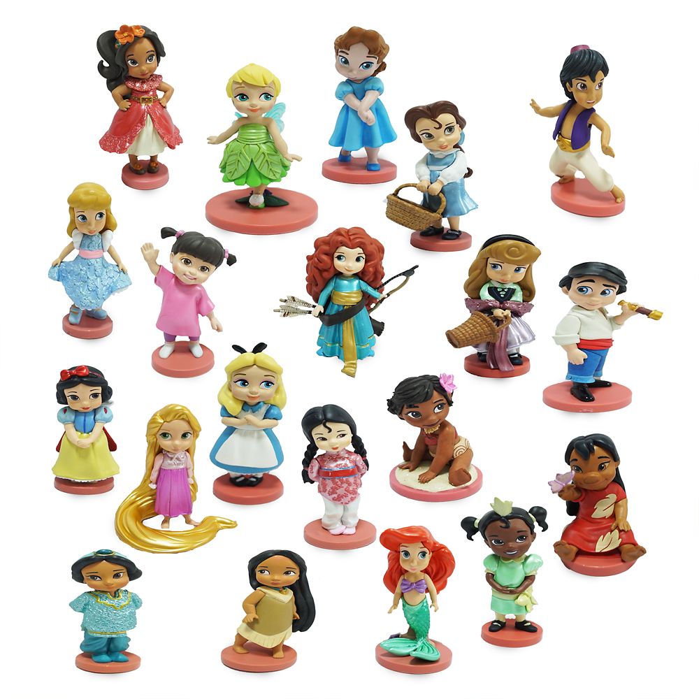 Disney Animators Collection Princess Mega 20 Figure Figurine Gift Set Playset 