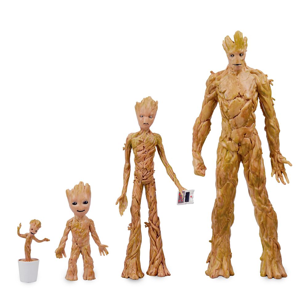 Groot Bendable Figures Set – Guardians of the Galaxy: Cosmic Rewind