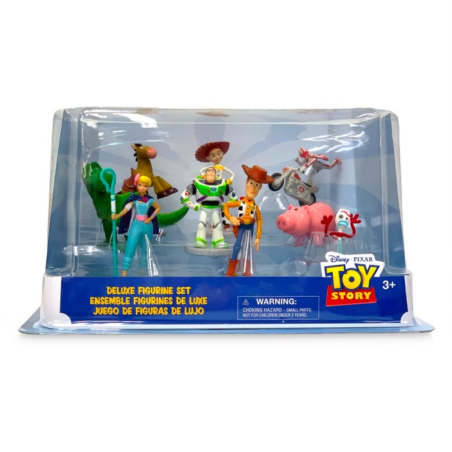 Disney Boutique Toy Story 4 Deluxe figurine playset Woody Buzz forky 9 Figures NEW 