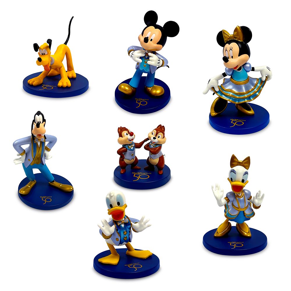 Mickey Mouse and Friends Collectible Figures Set – Walt Disney World 50th Anniversary released today