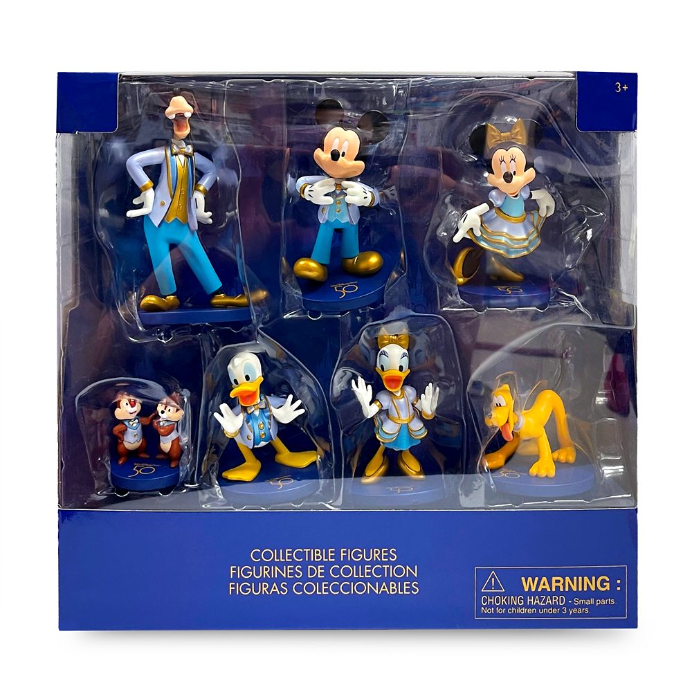 Mickey Mouse and Friends Collectible Figures Set – Walt Disney World 50th Anniversary