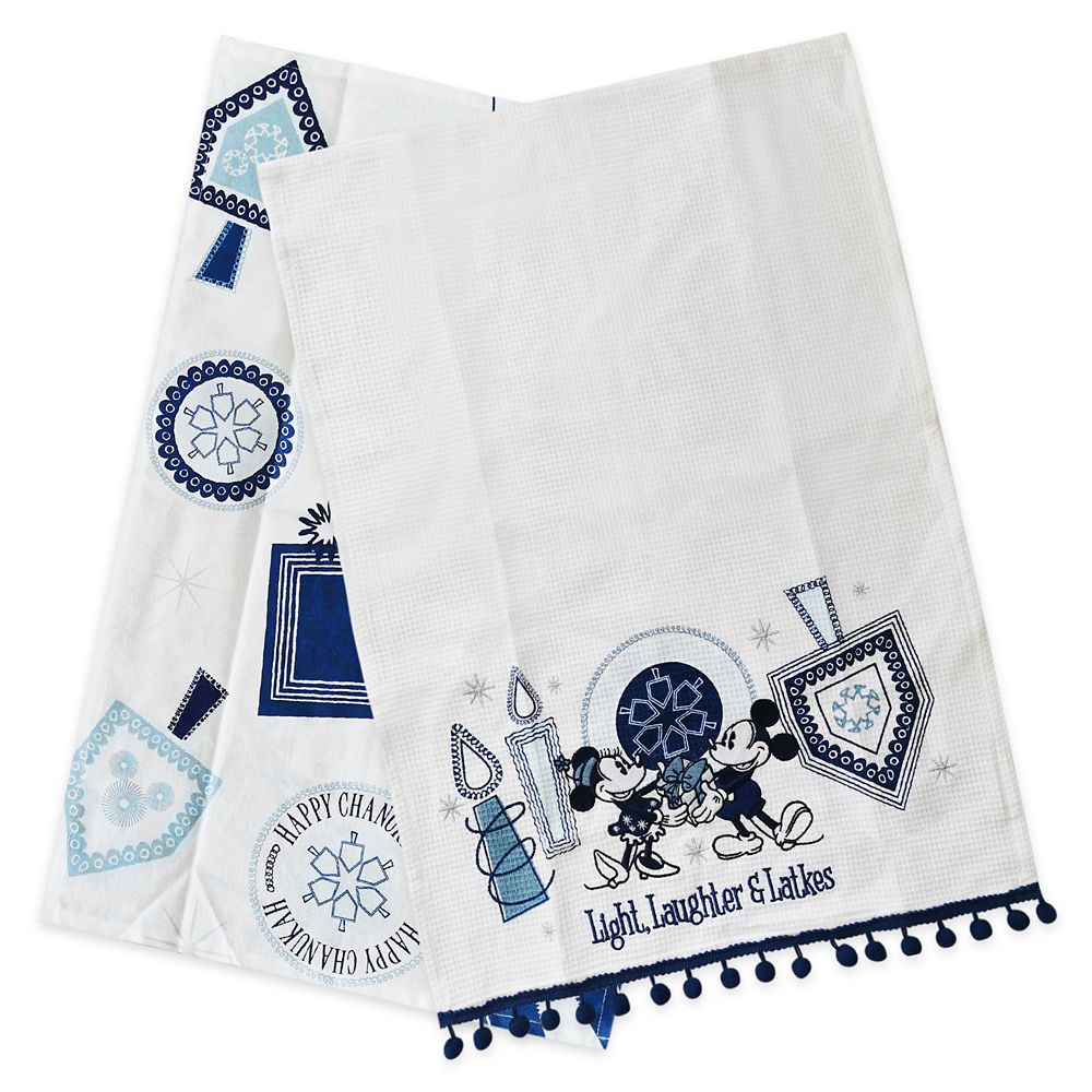 Mickey and Minnie Mouse Chanukah Kitchen Towel Set Official shopDisney