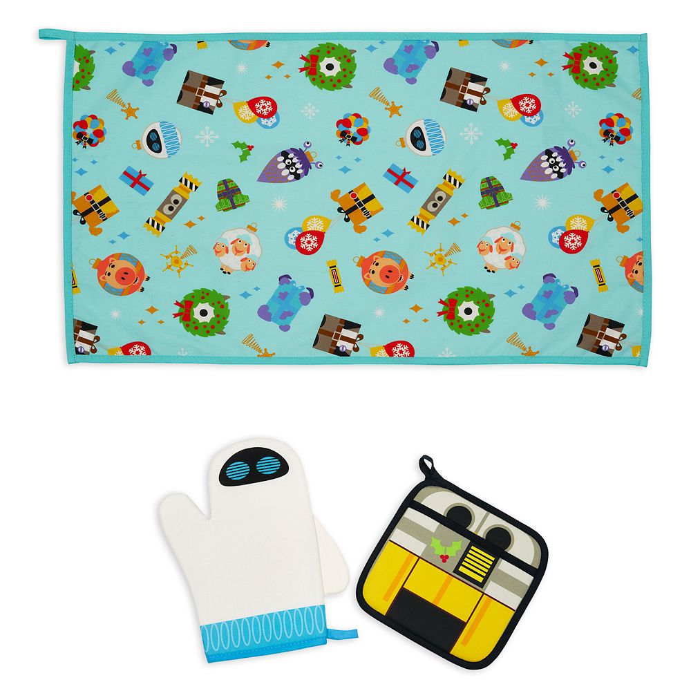 Pixar Holiday Oven Mitt and Towel Set now out for purchase