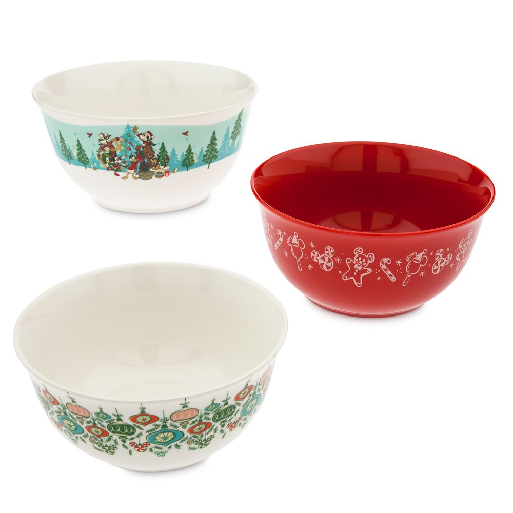 Mickey Mouse and Friends Christmas Mixing Bowl Set