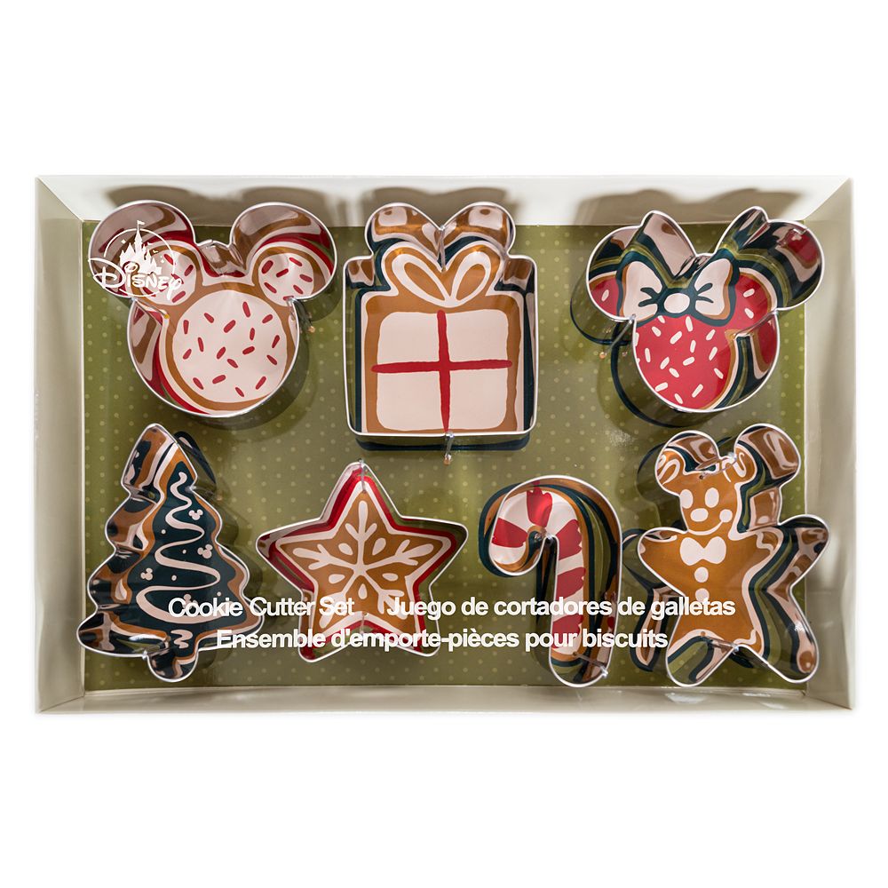 Mickey and Minnie Mouse Christmas Cookie Cutter Set