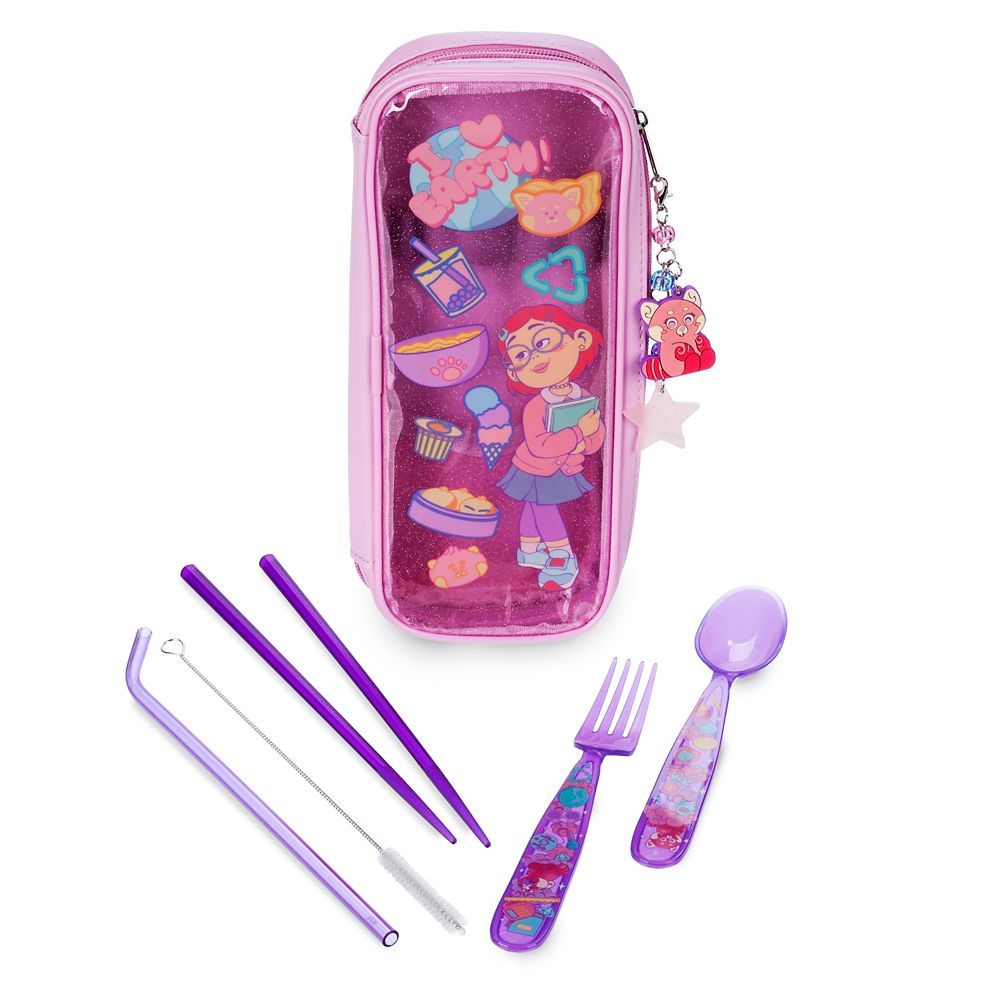 Turning Red Utensil Set with Case is here now