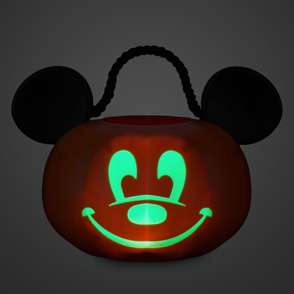 Mickey Mouse Jack-o'-Lantern Light-Up Treat Bucket