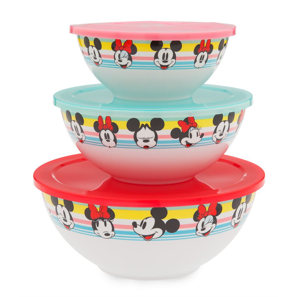 Mickey and Minnie Mouse Mixing Bowl Set – Disney Eats