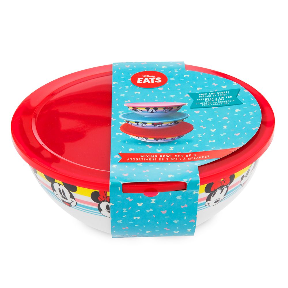 Mickey and Minnie Mouse Mixing Bowl Set – Disney Eats