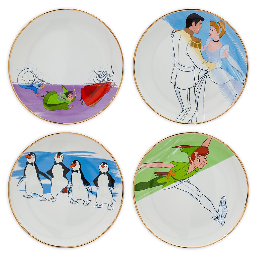 Disney Ink & Paint Ceramic Salad Plate Set – '50s - '60s