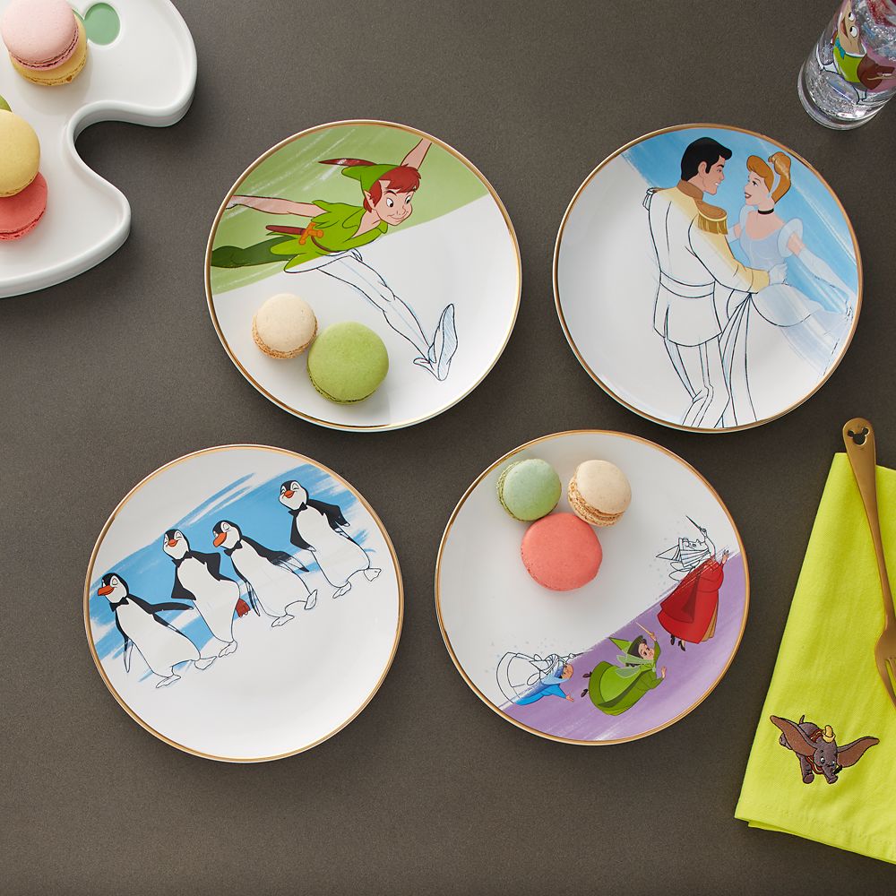 Disney Ink & Paint Ceramic Salad Plate Set – '50s - '60s