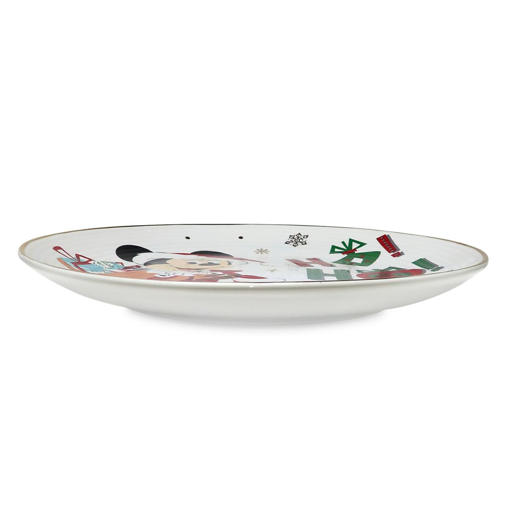 Santa Mickey Mouse Holiday Dessert Plate