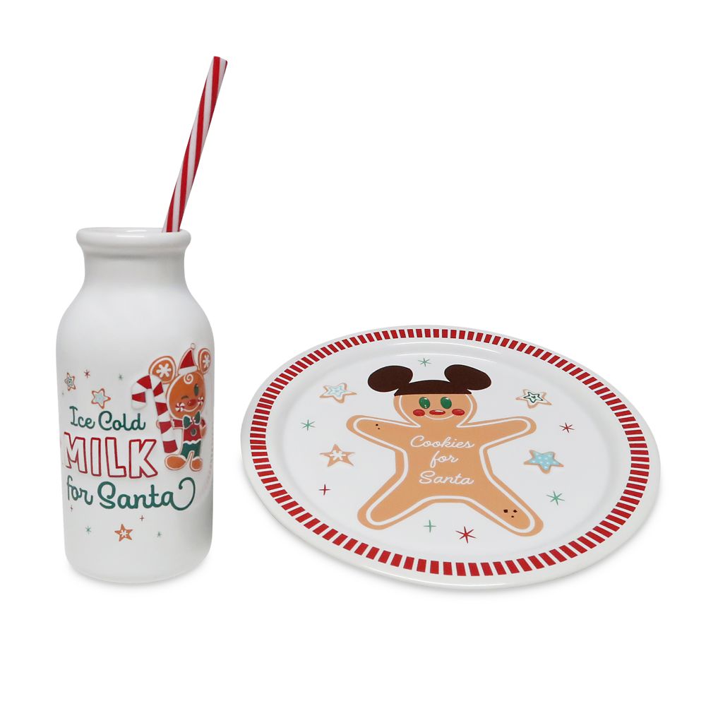 Mickey Mouse Milk and Cookies for Santa Set