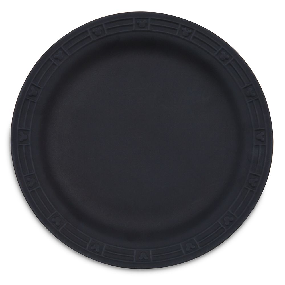 Mickey Mouse Dinner Plate – Black – Disney Homestead Collection available online for purchase