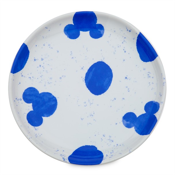 Mickey Mouse Blue Tidbit Plate Set